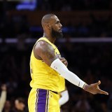 LeBron James a brillé mardi face aux Lakers KEYSTONE/AP/Kevork Djansezian
